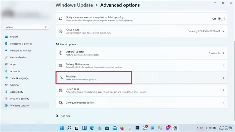 Cách reset máy tính trên windows 11