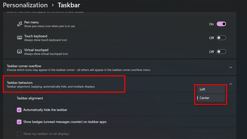 Cách bo tròn thanh Taskbar trên windows 11