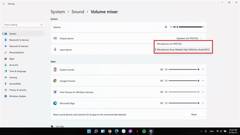 Cách cài đặt micro trên máy tính Windows 11