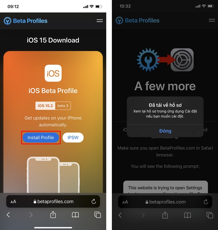 Cách cập nhật ios 15.2 beta 3