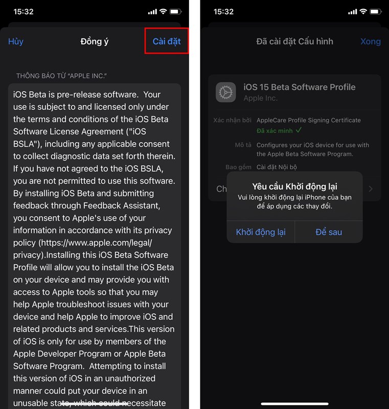 Cách cập nhật ios 15.2 beta 3