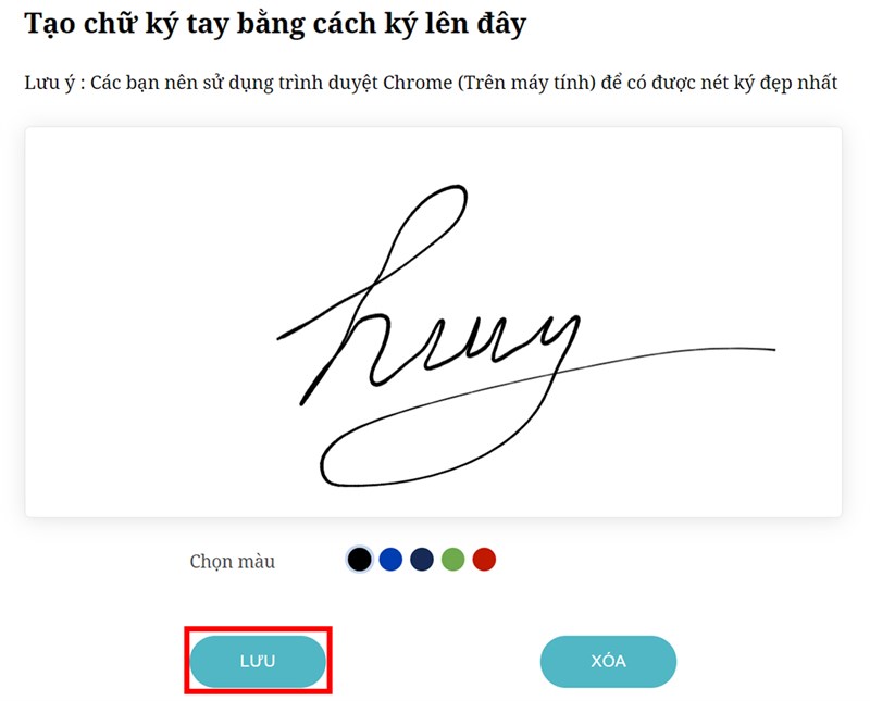 Chữ ký online