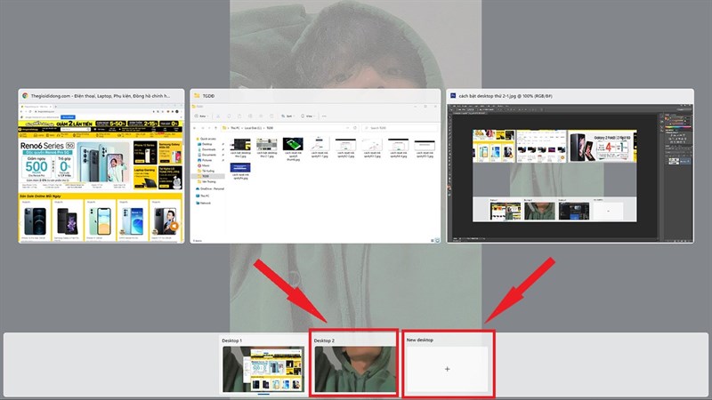 Cách tạo nhiều màn hình phụ trên Desktop