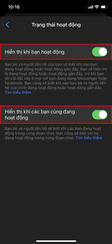 Cách tắt trạng thái online trên Messenger