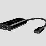 Cáp Adapter chuyển đổi từ USB-C sang HDMI, PD 60W Belkin (F2CU038BTBLK)