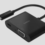 Cáp Adapter chuyển đổi, USB-C sang VGA, PD 60W Belkin (AVC001BTBK)