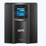 APC Smart-UPS C1500, 1440VA, 900W, 120V, LCD, 8x NEMA 5-15R outlets, w/SmartConnect port (P-SMC1500C)