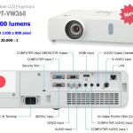 Máy chiếu Panasonic PT-VW360 (Độ sáng 4000 Ansi/ WXGA/ bóng đèn 240W/ công suất 320W/ màu trắng)