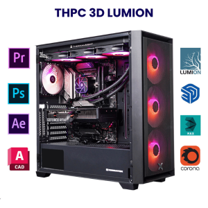 THPC 3D LUMION/ i7 13700KF/ RAM 32G DDR5/ SSD 500GB/ RTX 3070 8G/ Z690/ ML360L CORE ARGB/ 750W/ 4 Fan/ Mới 100% chính hãng