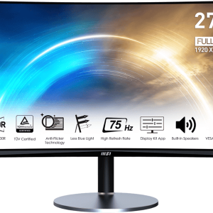 Màn hình cong MSI PRO MP272C (27.0Inch/ Full HD/ 75HZ/ 250cd/m2/ VA/ Loa) - Mới 100% chính hãng