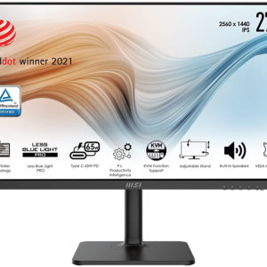 Màn hình MSI Modern MD272QP (27 inch/ WQHD/ IPS/ 75Hz/ 4ms/ 250cd/m2/ Loa/ TypeC/ Đen) - Mới 100% chính hãng