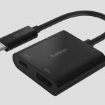 Cáp Adapter chuyển đổi từ USB-C sang HDMI, PD 60W Belkin (F2CU038BTBLK)