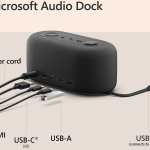 Microsoft Audio Dock Teams Certified, USB-C Dock, HDMI 2.0, USB-A, USB-C Black