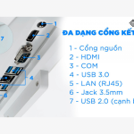 PC All In One MCC 1182P4+ CPU i3 10100/ 8GB DDR4/ 240GB SSD/ 24" FHD IPS/ WIFI, Bluetooth, Mic, Camera 3.1Mpx